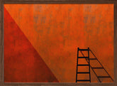 A ladder and its shadow Poster