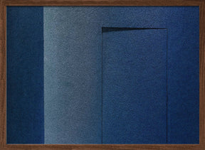 Blue minimalism or a secret door Poster