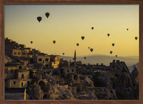 Sunrise over Cappadocia Poster