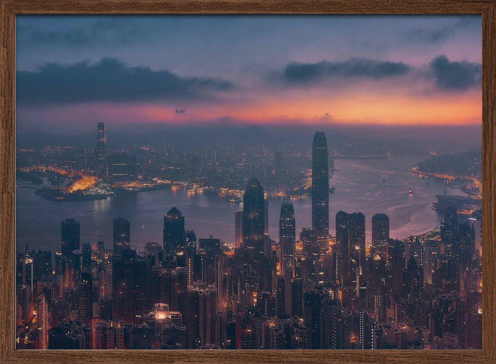 Sunrising Hong Kong Poster