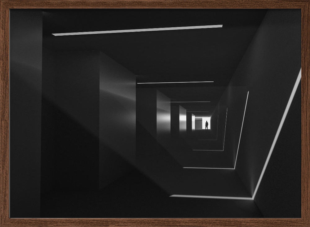 Light in Corridor Poster