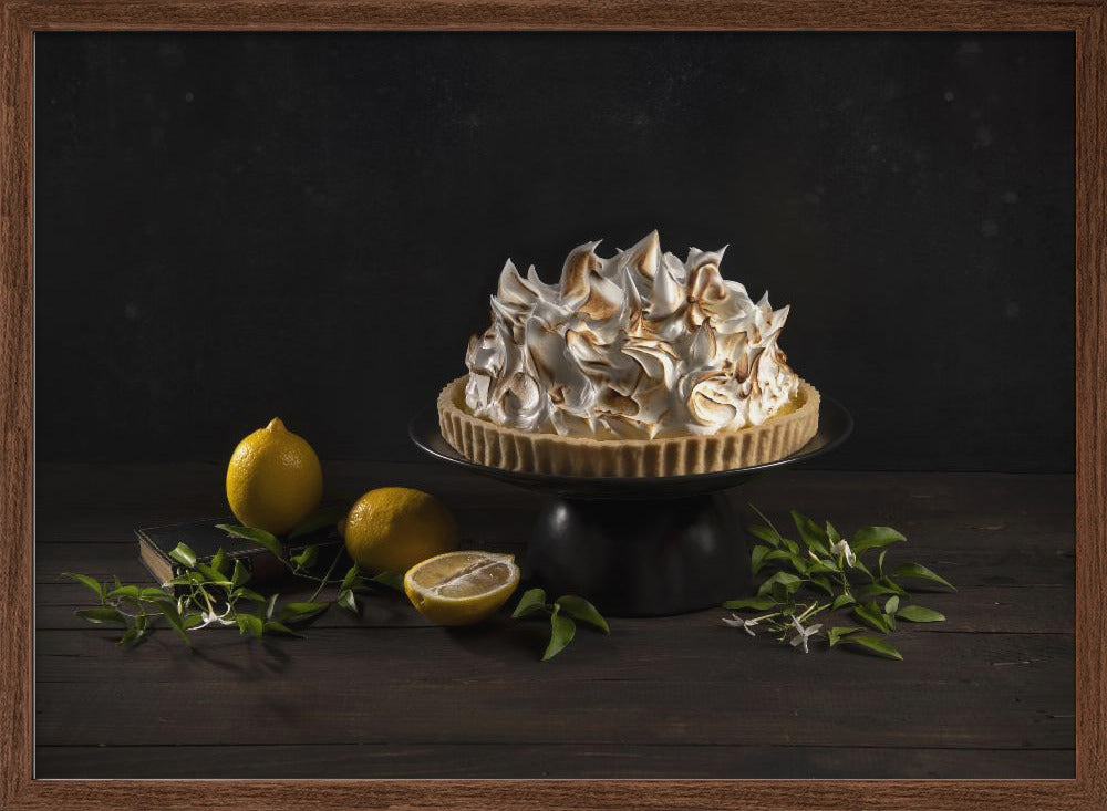 Is there too much meringue on the lemon cake? Poster