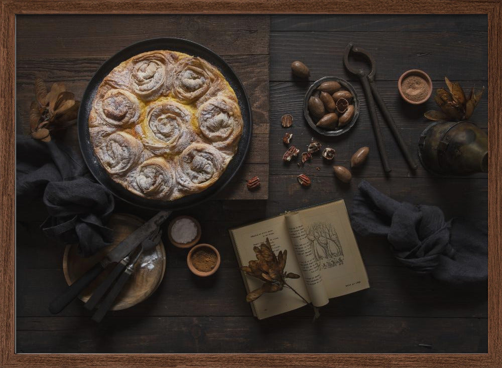 Pumpkin spice ruffled milk pie Poster