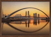 Sunrise at the Dubai Water Canal Poster