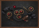 Chocolate cherry tartlets Poster