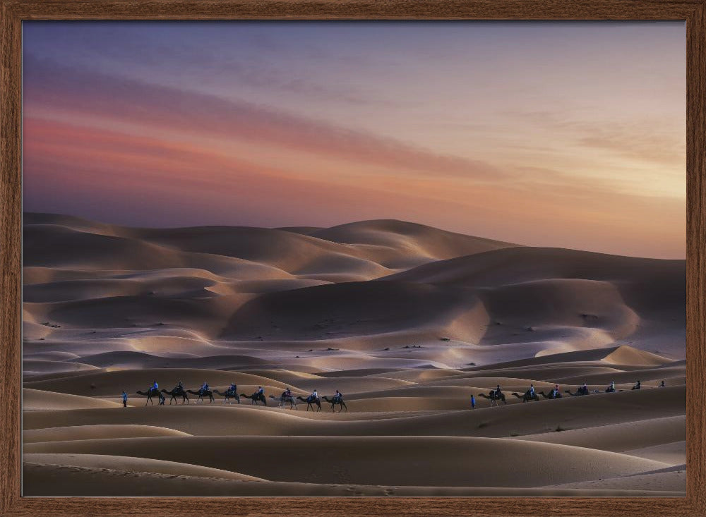 Caravan in Erg Chebbi Poster