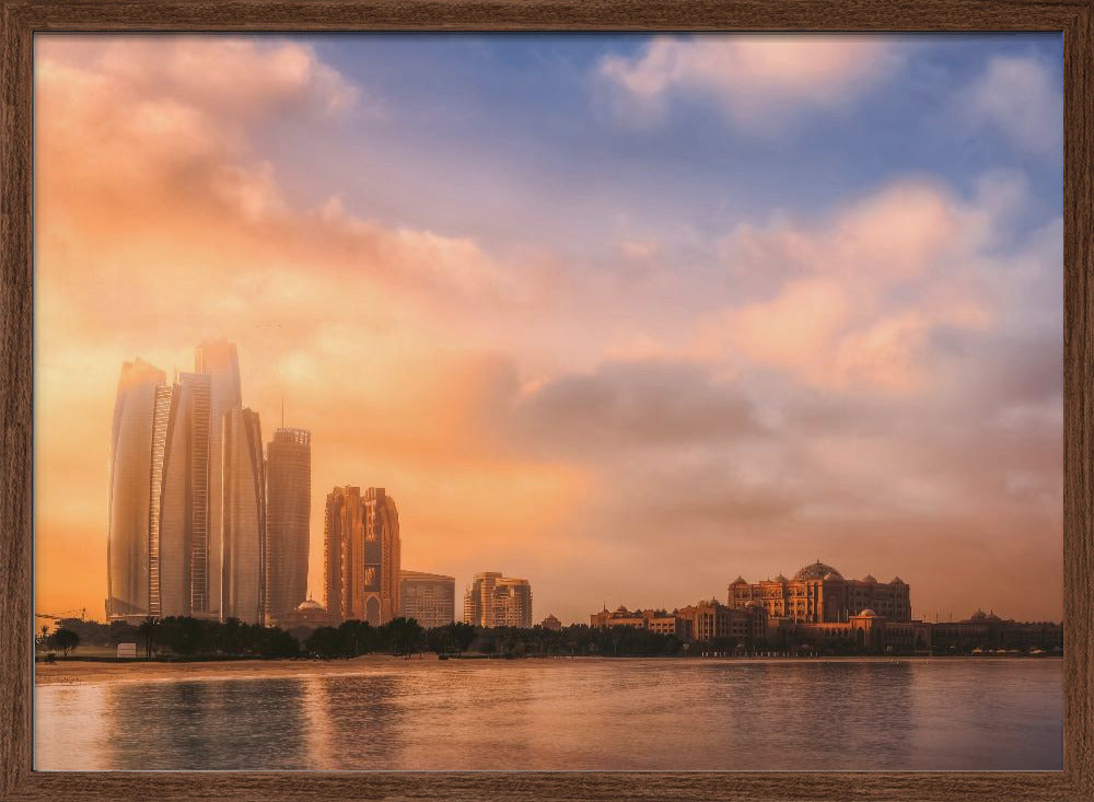 Etihad Towers &amp; Emirates Palace, Abu Dhabi, UAE Poster