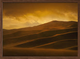 Sunset in Sand Storm Poster