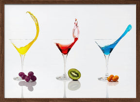 Cocktails and Fruit Poster