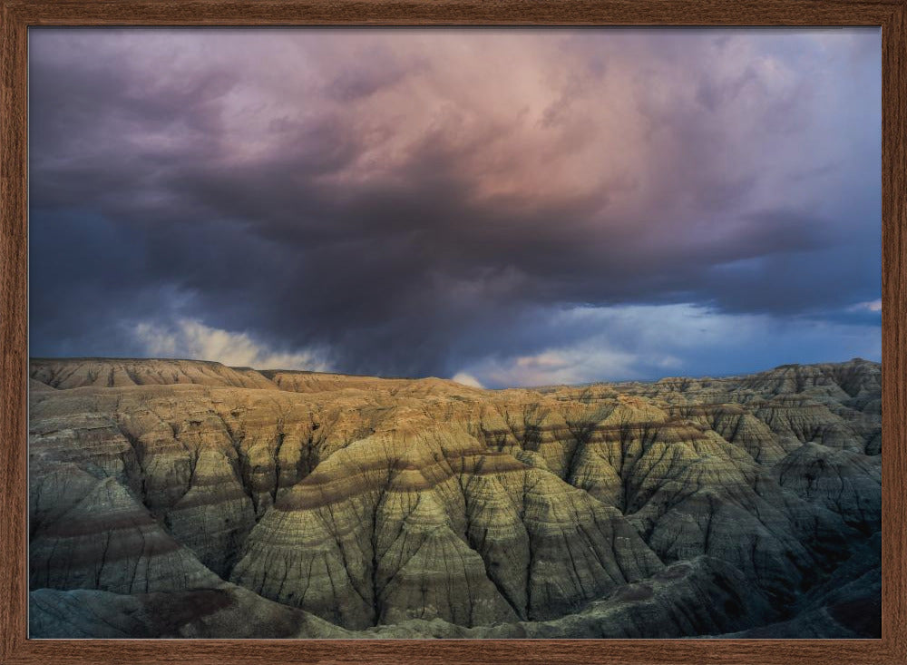 Storm over the Badlands Poster