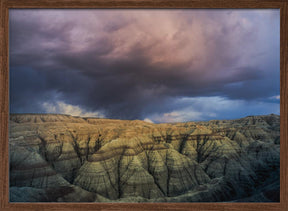 Storm over the Badlands Poster