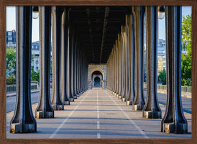 Bir Hakeim bridge perspective Paris Poster