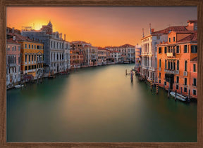 Sunset in Venice Poster