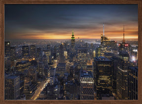 Night falls on the City Poster