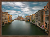 Stormy weather on the Grand Canal Poster