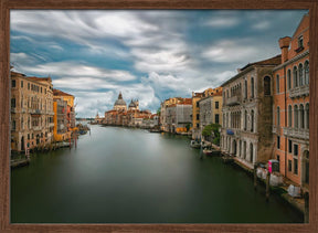 Stormy weather on the Grand Canal Poster