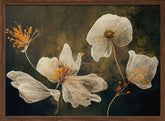 Transparent Flowers Poster