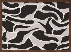 Beige And Brown Tiger Pattern Poster