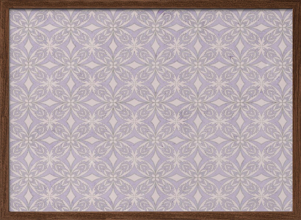 Purple Tiles Pattern Poster