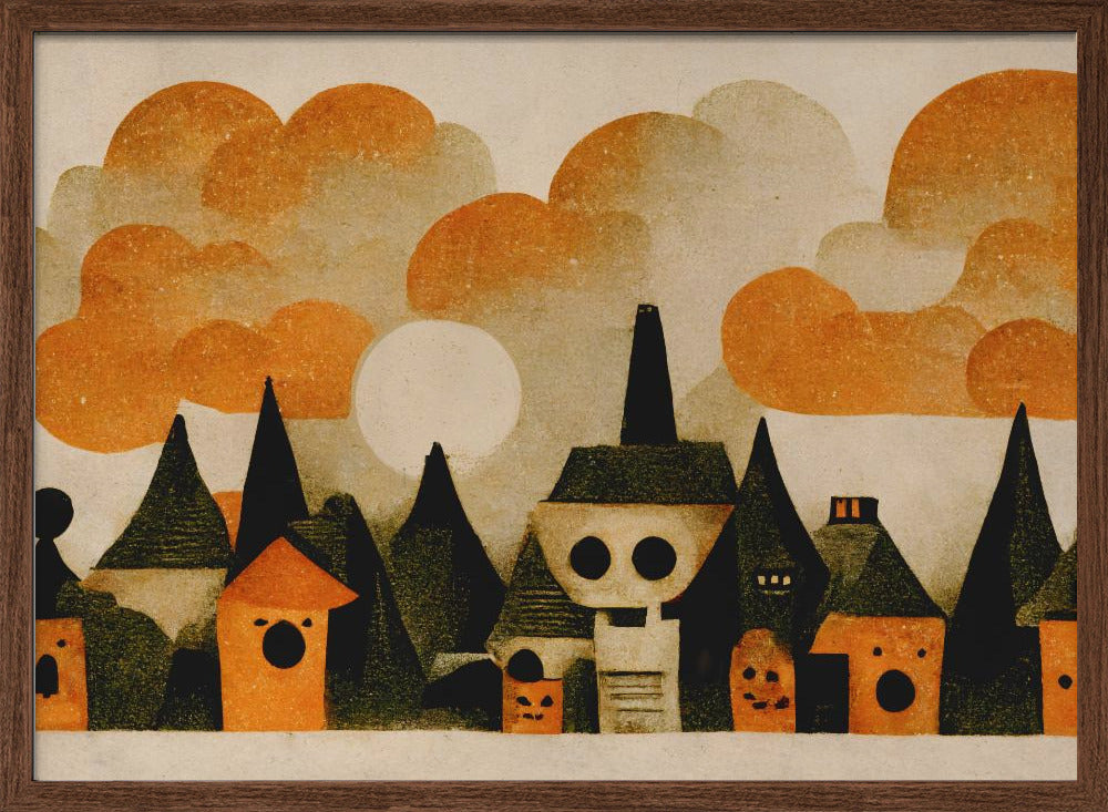 Spooky Wooky Village Poster