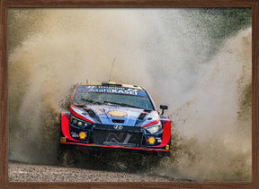 Hyundai WRC Rally Car Poster