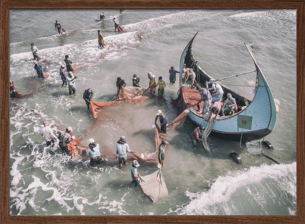 Fishermen on Cox's Bazar Poster