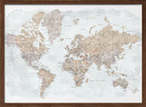 Calista world map in Spanish Poster