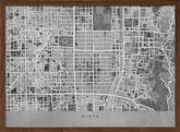 Gray map of Kyoto Poster