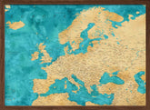 Lexy detailed Europe map Poster