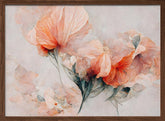 Wild Flowers On Beige Background Poster