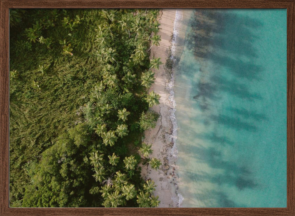 Green Beach from Above 2 Poster