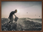 Worker at the dumpyard Poster