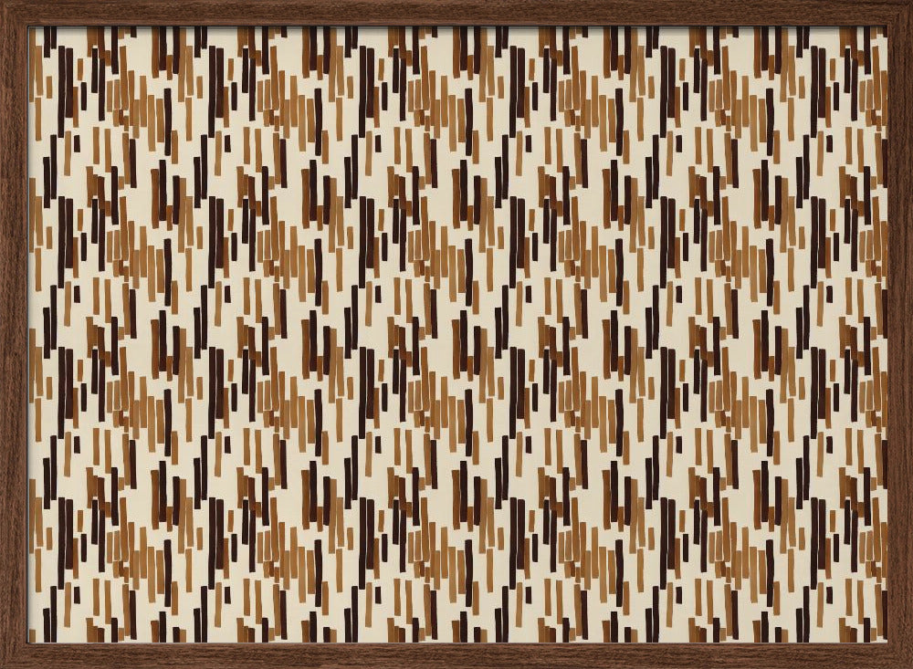 Brown Stripes Pattern Poster