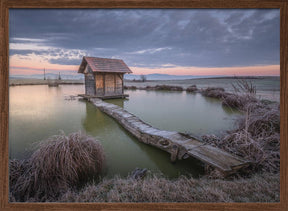 Frozen pond Poster