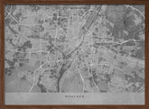 Gray vintage map of Munich Germany Poster