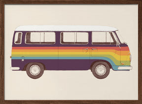 Van Rainbow Poster