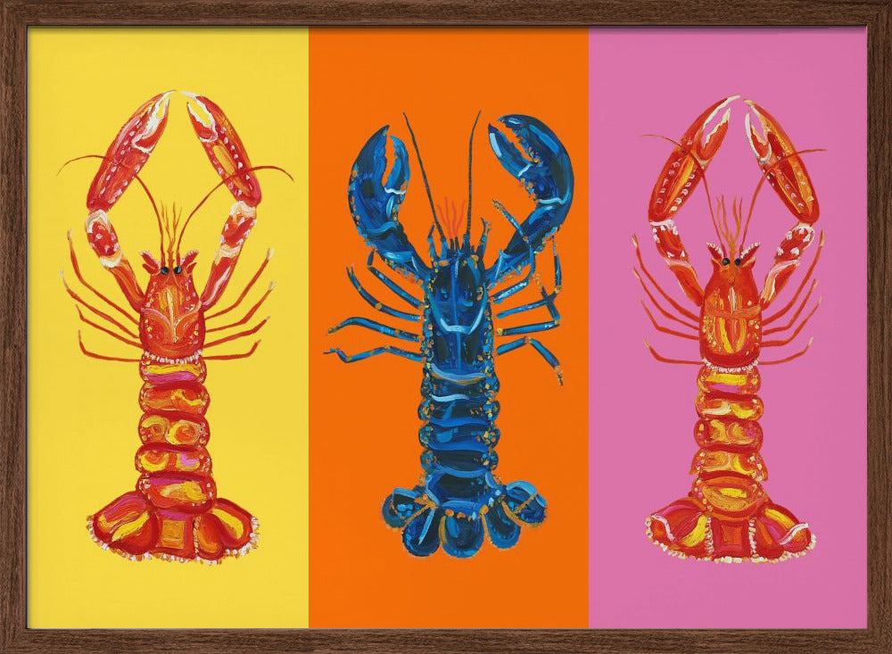 Lobster Langoustines Pop Art 3 Poster