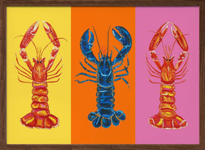 Lobster Langoustines Pop Art 3 Poster