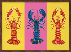 Lobster Langoustines Pop Art 2 Poster