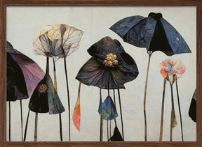 Umbrella Flowers No 1 Poster