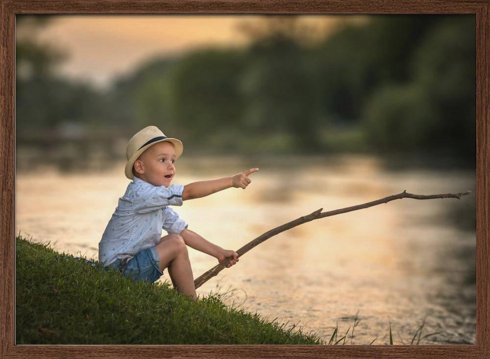 Little fisherman Poster