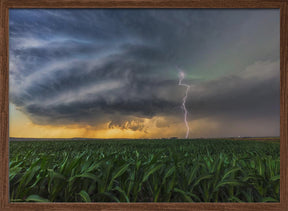 Supercell with Lightening Poster