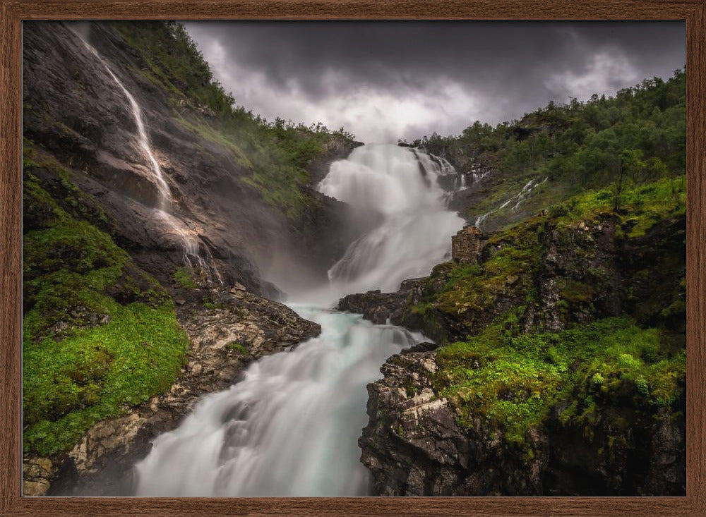 Kjosfossen waterfall Poster