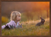 Maja and bunnies Poster