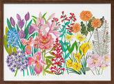 Flowers in the Garden Poster