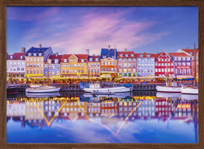 COPENHAGEN Nyhavn Idyllic Evening Impression Poster