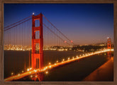 Evening Cityscape of Golden Gate Bridge Poster