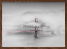 Foggy Golden Gate Bridge Poster