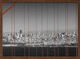 Golden Gate Bridge - Panoramic Downtown View Poster