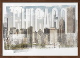 CHICAGO Skyline | Vintage Poster